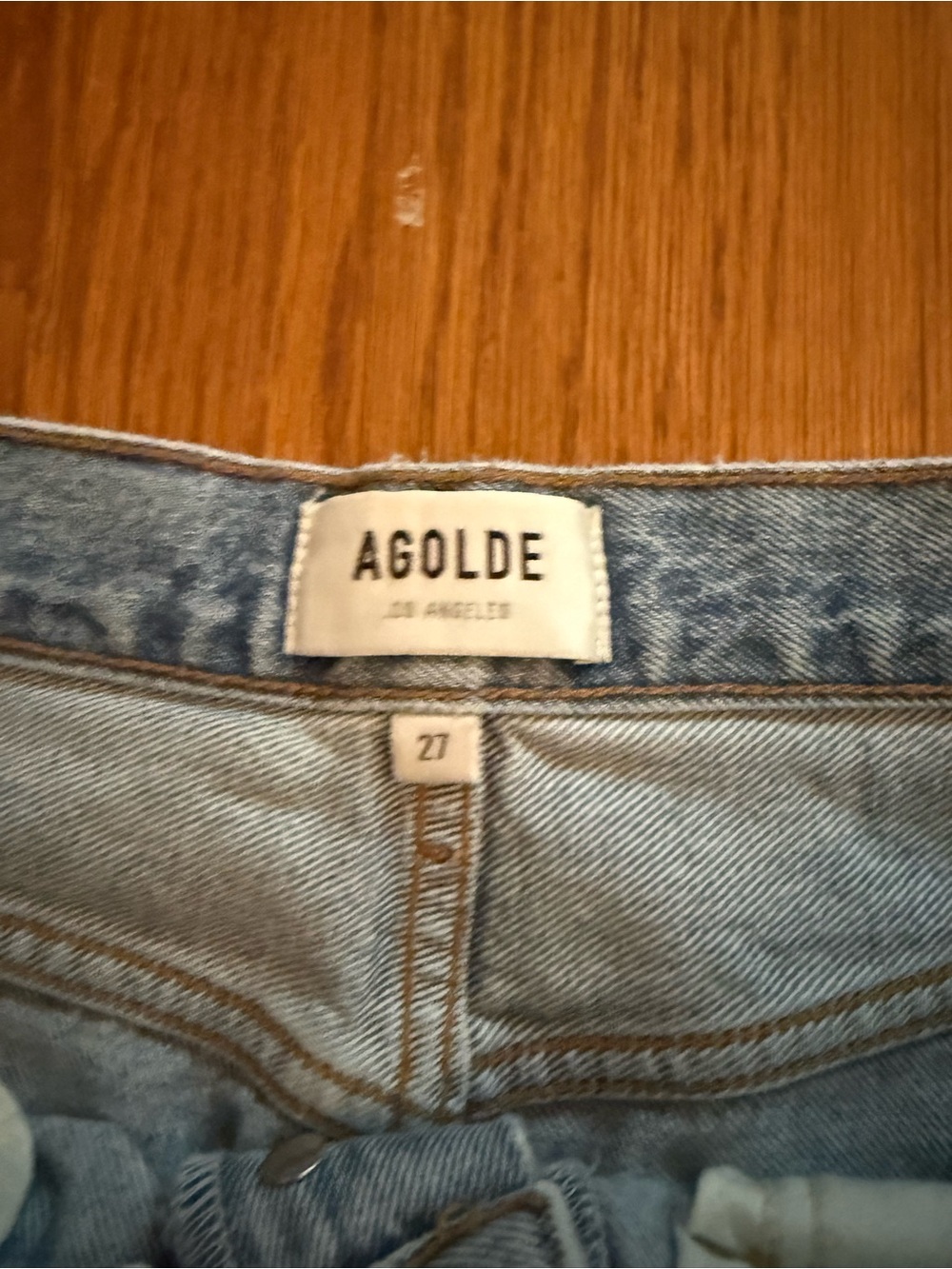 AGOLDE STRAIGHT JEANS SIZE 27 - Picture 3 of 4